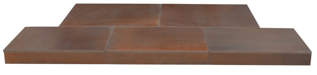 Corten Ceramic Hearth