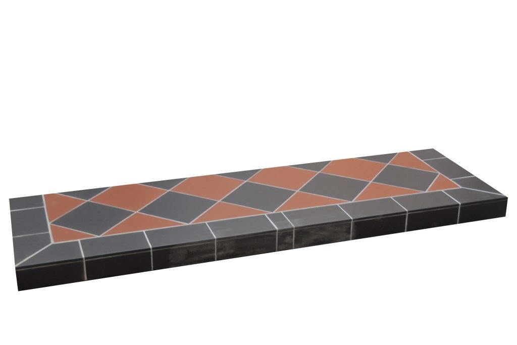 Diamond Quarry Red Black Hearth